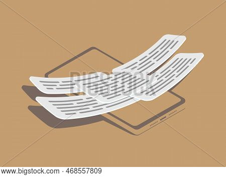 Infoxication, Multitasking And Overwhelmed With Spamming Work Or Personal Messages. Overload Informa