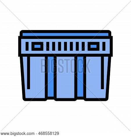 Meat Lug Color Icon Vector. Meat Lug Sign. Isolated Symbol Illustration