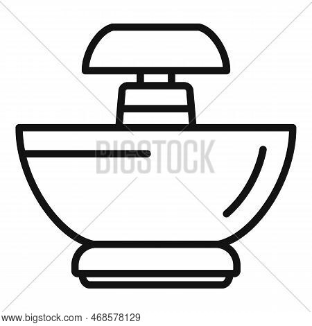 Food Bowl Icon Outline Vector. Pop Corn Machine. Maker Candy