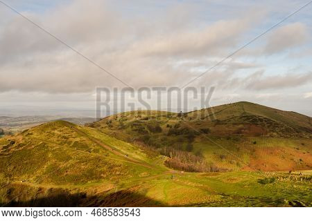 North Hill In The Malvern Hills On A Crisp And Clear Winters Day.