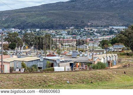 Bredasdorp, South Africa - Sep 23, 2022: View Of Bredasdorp In The Western Cape Province. Zwelitsha 