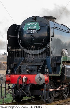 Tarrant Hinton.dorset.united Kingdom.august 25th 2022.a Southern Railway Battle Of Britian Class 4-6