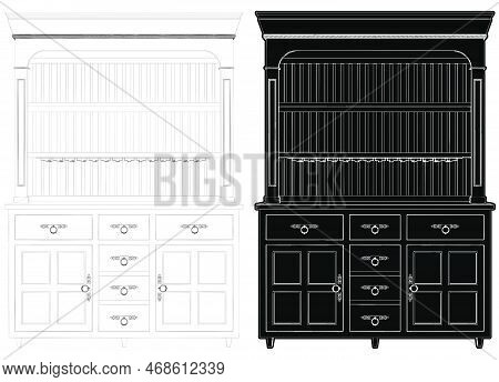Cupboard Sideboard Buffet Vec...