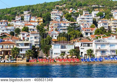 Kinaliada, Turkey - September 15, 2017: This Is A Residential Development And The Beaches Of One Of 
