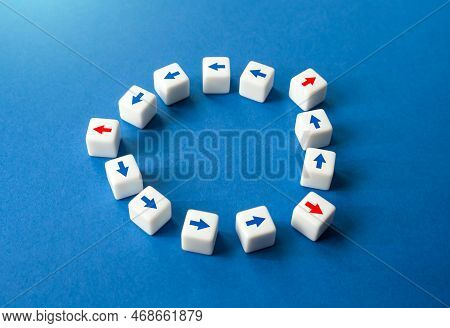 Get Out Of The Endless Loop. Stop To Take Part. Team Collapse. Break The Endless Way. Think Differen
