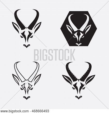 Antelope Logo Vector Illustrations Design Icon Logo