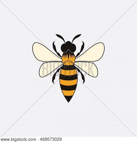 Bee Logo Vector Illustration Design Icon Logo