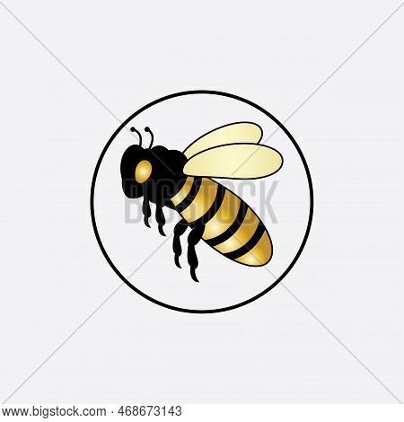 Bee Logo Vector Illustration Design Icon Logo