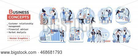 Market Statistics Analysis, Financial Advisor, Customer Relationship Management Business Themes Meta
