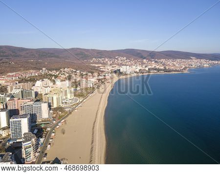 Aerial View Of Resort Of Sunny Beach, Bulgaria