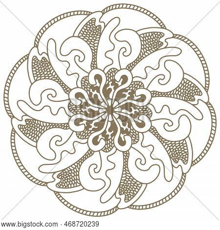 Mandala Decoration Repeat Pattern Design Vector Art