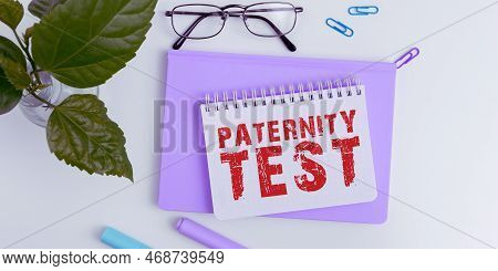 Conceptual Caption Paternity Test. Business Concept A Test Of Dna To Determine Whether A Given Man I