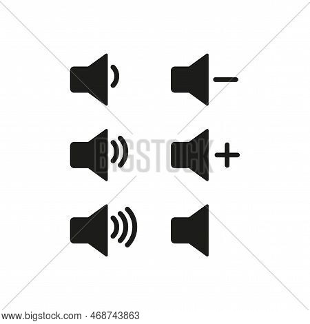 Speakers Icons. Megaphone Speaker. Design Element. Speaker Icon. Vector Illustration.