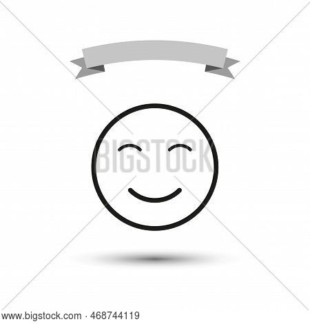 Black Smiley Banner Vector & Photo (Free Trial) | Bigstock