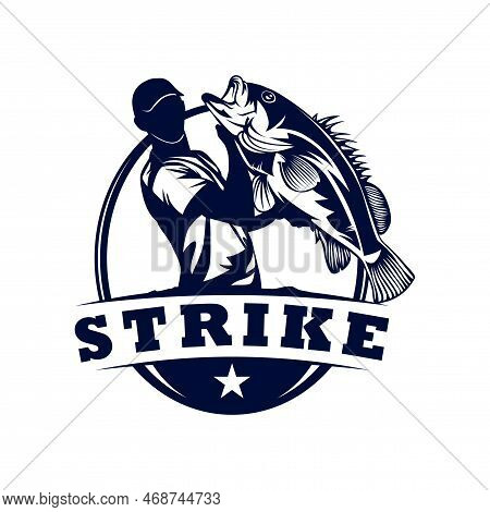 Fishing Hook Logo Design Vector