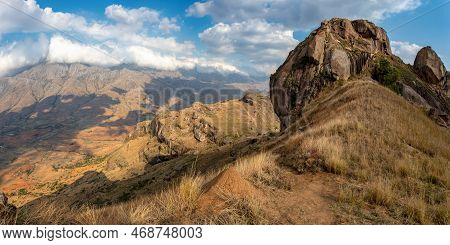 Andringitra National Park, Haute Matsiatra Region, Madagascar, Beautiful Mountain Landscape With Tra
