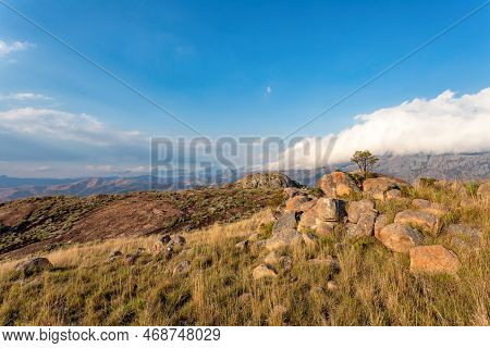 Andringitra National Park, Haute Matsiatra Region, Madagascar, Beautiful Mountain Landscape With Tra