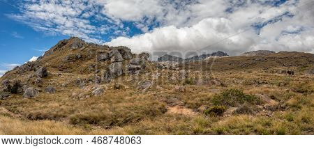 Andringitra National Park, Haute Matsiatra Region, Madagascar, Beautiful Mountain Landscape With Tra