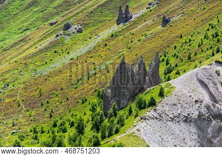 View Of Caucasus Mountains In The Karachay-cherkessia Republic, Russia