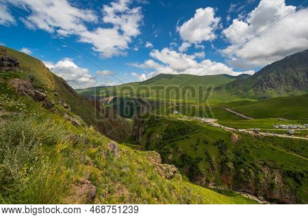 View Of Caucasus Mountains In The Karachay-cherkessia Republic, Russia