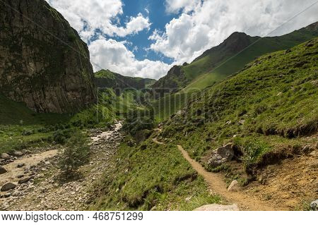 View Of Caucasus Mountains In The Karachay-cherkessia Republic, Russia
