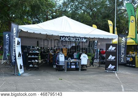 Pasay, Ph - Nov 27 - Macbeth Clothing Booth Display At Freedom Ride Festival Motorshow On November 2