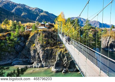 Altay, Russia - October 02, 2020: View Of Patmos Island In The Autumn In Altay, Siberia, Russia