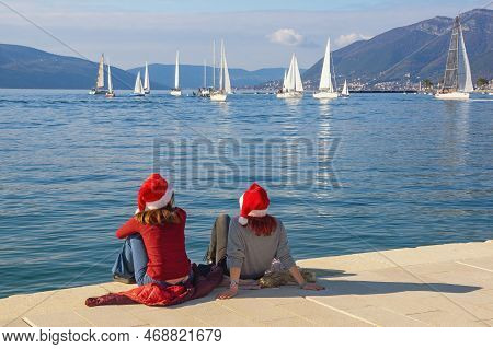 Tivat, Montenegro - December 31, 2022: 