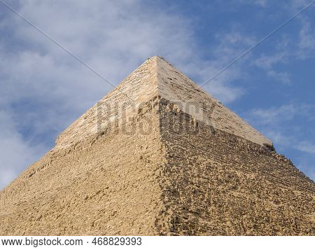 The Famous Pyramid Of Kefren In Cairo, Giza, Egypt