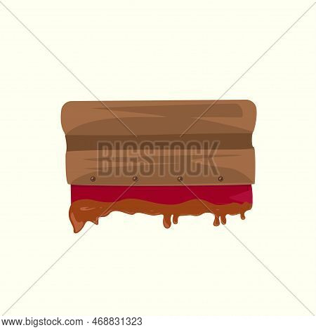Screen Printing Tool Elements. Screen Printing Work. Isolated Vector Illustration