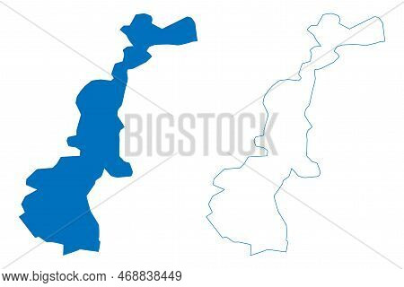 Lake Rupa (federal Democratic Republic Of Nepal) Map Vector Illustration, Scribble Sketch Rupa Tal M