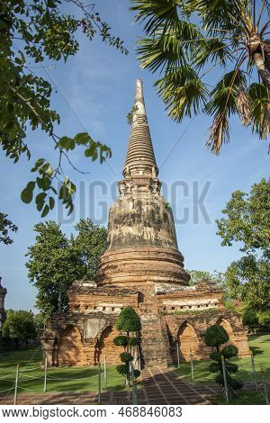 Thailand Ayutthaya Wat Yai Chai Mongkon