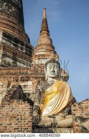 Thailand Ayutthaya Wat Yai Chai Mongkon