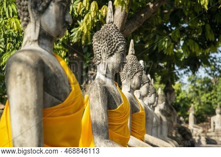 Thailand Ayutthaya Wat Yai Chai Mongkon