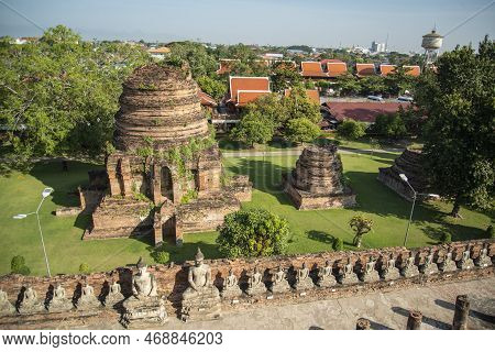 Thailand Ayutthaya Wat Yai Chai Mongkon