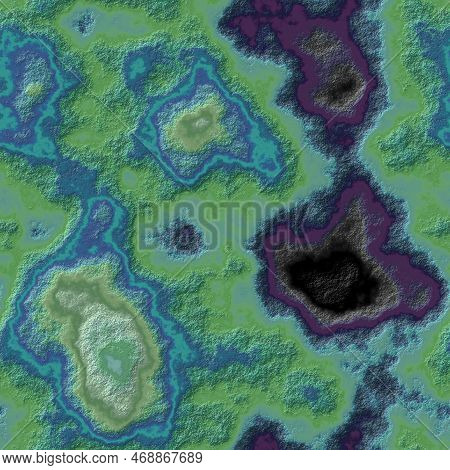 Marble Agate Stony Seamless Pattern Texture Background Rough Surface - Color Lime Green Teal Blue Da