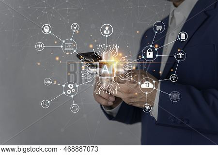 Digital Transformation Technology Strategy, Iot, Internet Of Things. Transformation Of Ideas And The