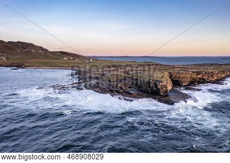 Muckross Head Peninsula During Sunset - About 10 Km West Of Killybegs Village In County Donegal On T