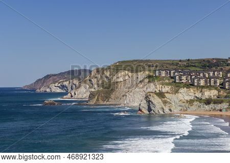 Coastal View Near Barrika In The Basque Country (spain)