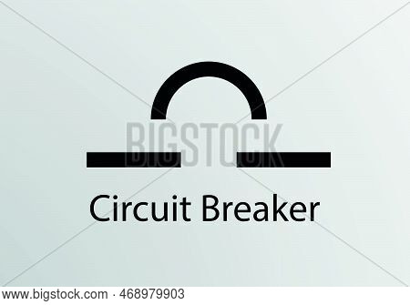 Circut Breaker Engineering Symbol, Vector Symbol Design. Engineering Symbols.