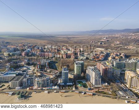 Aerial View Of Resort Of Sunny Beach, Bulgaria