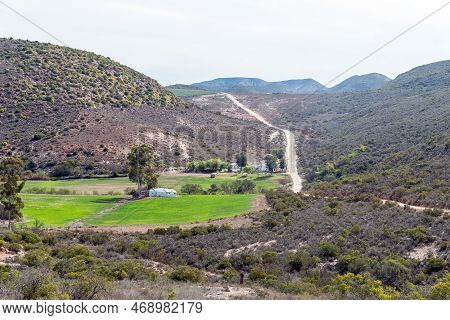 Looking Back From The Southern Start Of The Rooiberg Pass Between Van Wyksdorp And Calitzdorp In The