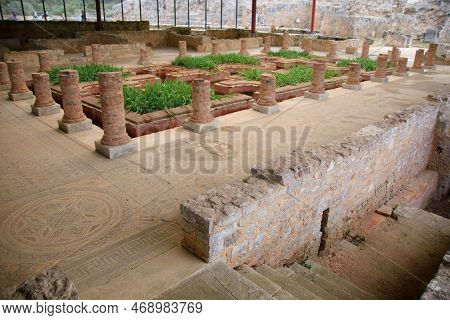 Ruins Of The Old Roman City Of Conimbriga In Portugal
