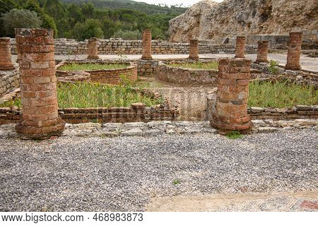 Ruins Of The Old Roman City Of Conimbriga In Portugal