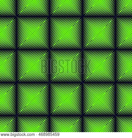 Halftone Line Background. Vector Seamless Pattern With Diagonal Lines, Halftone Stripes, Square Tile