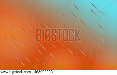 Abstract Comets Rain Background Design With Watercolor Colors Vector Shapes. Meteor Rain Background 