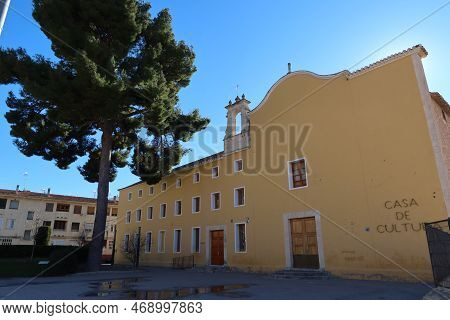 Biar, Alicante, Spain, January 14, 2023: Old Convent Converted Into A House Of Culture In Biar, Alic