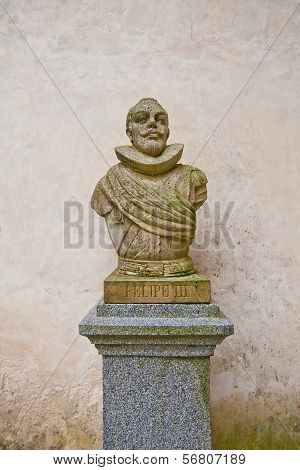 Bust Of Spanish King Philip Iii In Alcazar Castle, Segovia