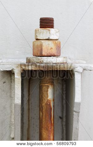 Old Bolts And Washers In Petrochemical Plant