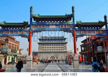 BEIJING, CHINA - APR 6: Beijing street view on April 6, 2013 in Beijing, China. It is the second largest Chinese city and the nation's political, cultural, educational center.